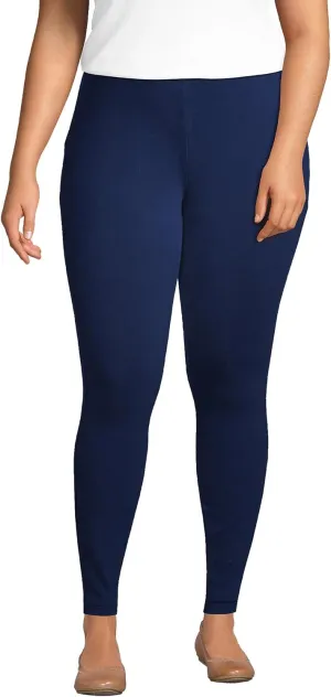 Lands' End Women's Starfish Mid Rise Knit Leggings