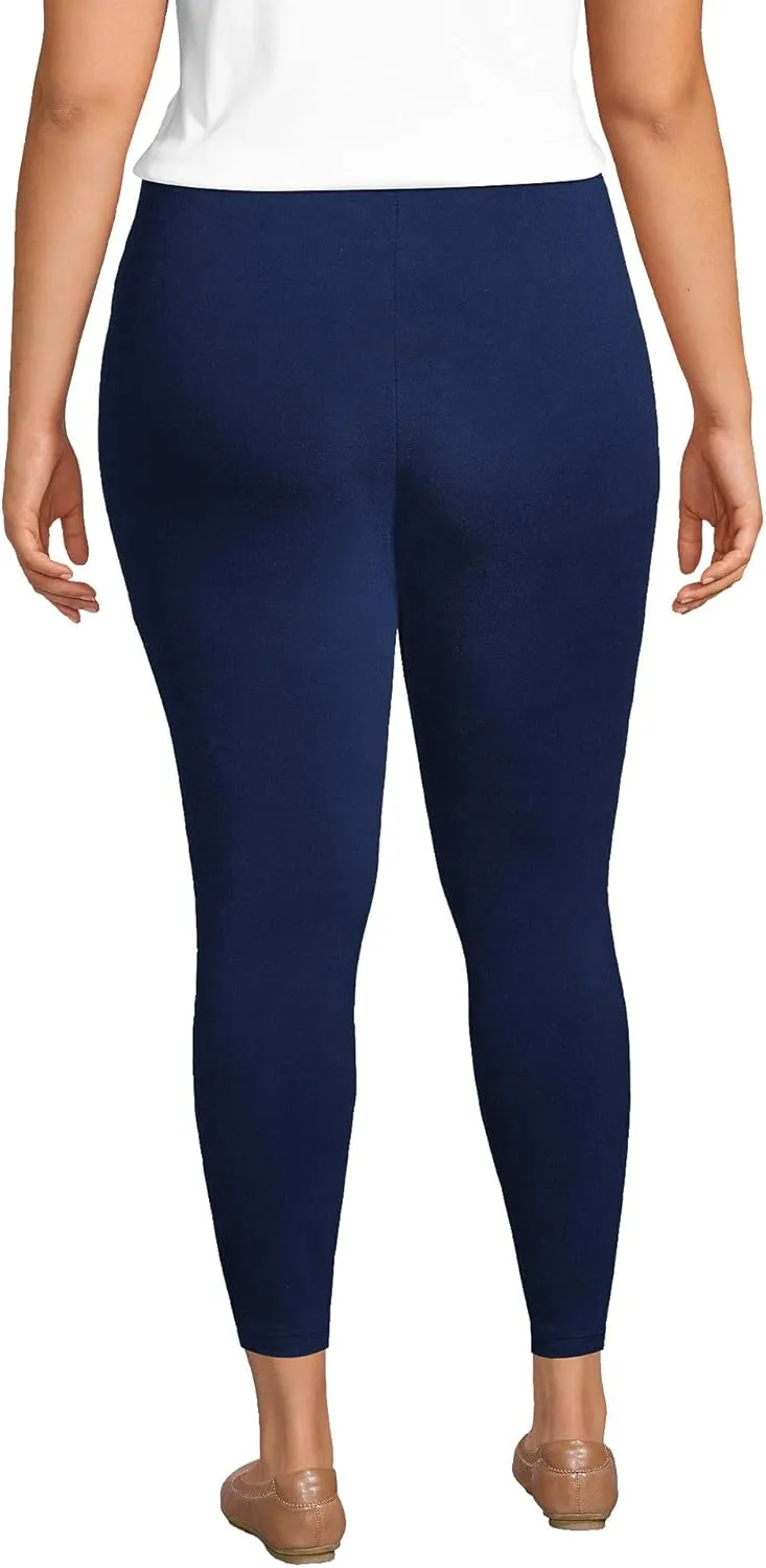Lands' End Women's Starfish Mid Rise Knit Leggings