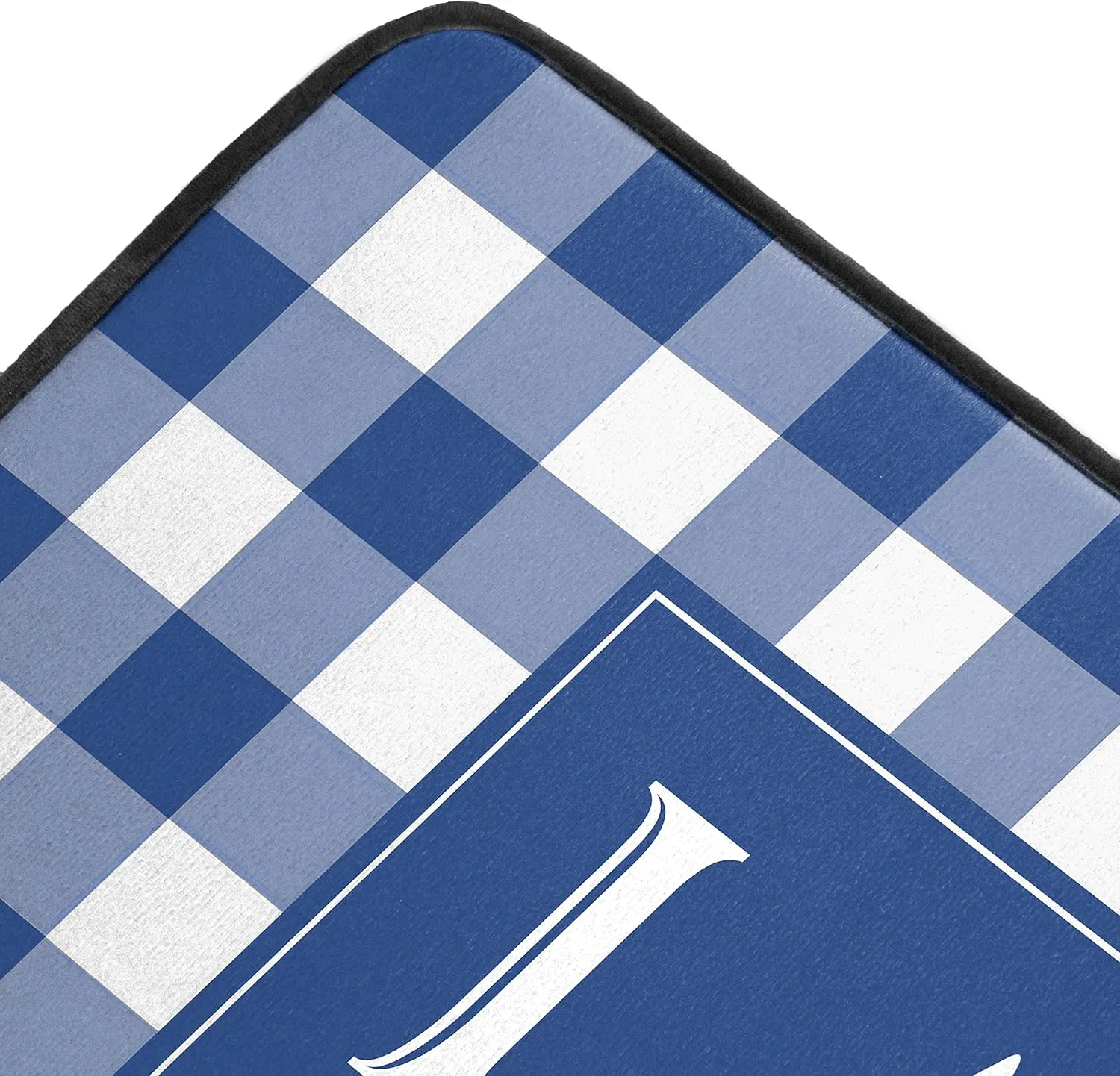 Laundry Room Rug Runner Non Slip Laundry Mats Mudroom Laundromat Runner Farmhouse Kitchen Floor Mat Bathroom Laundry Room Decor Accessories(20 X 47 inch, Buffalo Plaid Blue)