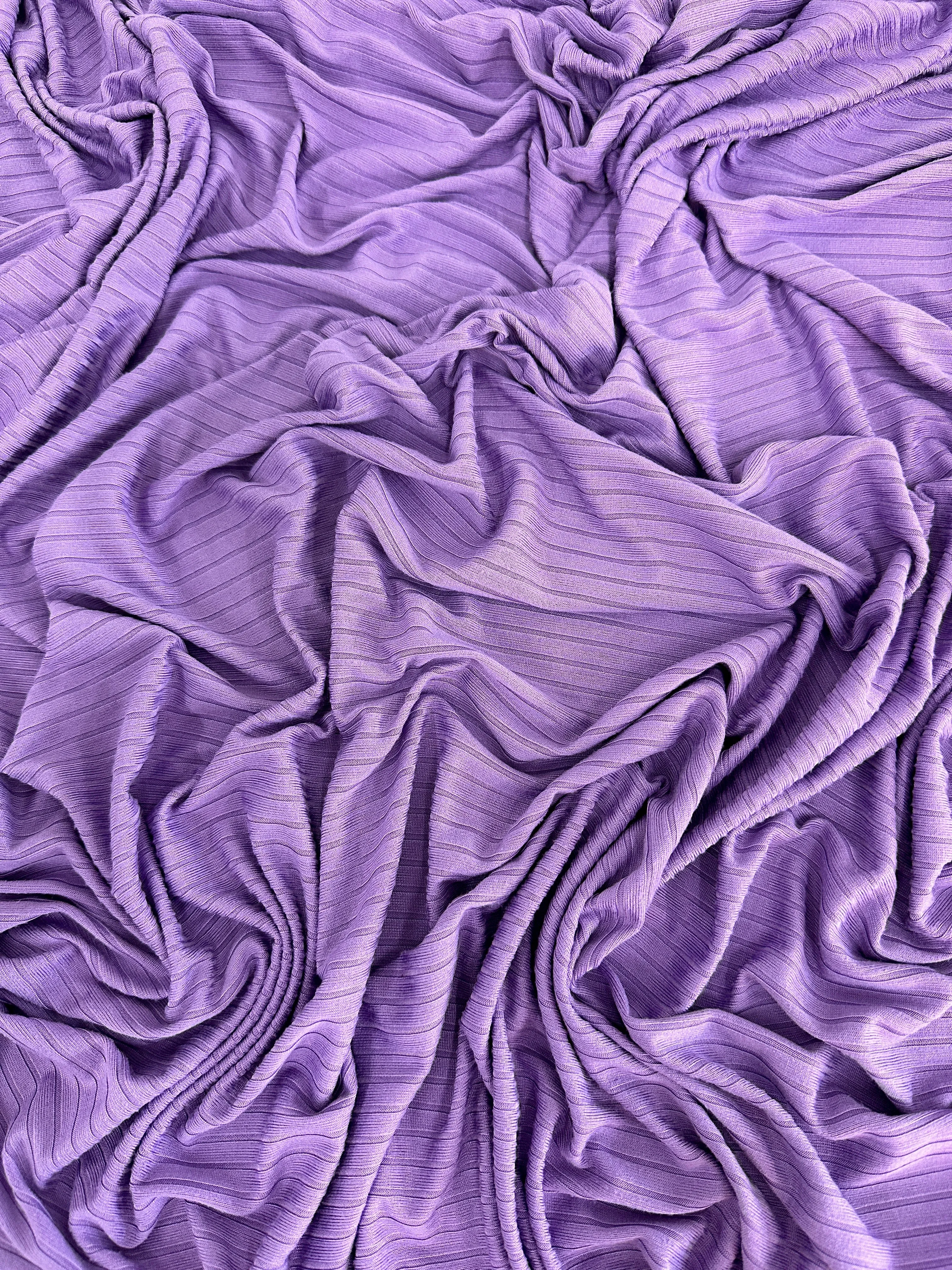 Lavender Rib Knit