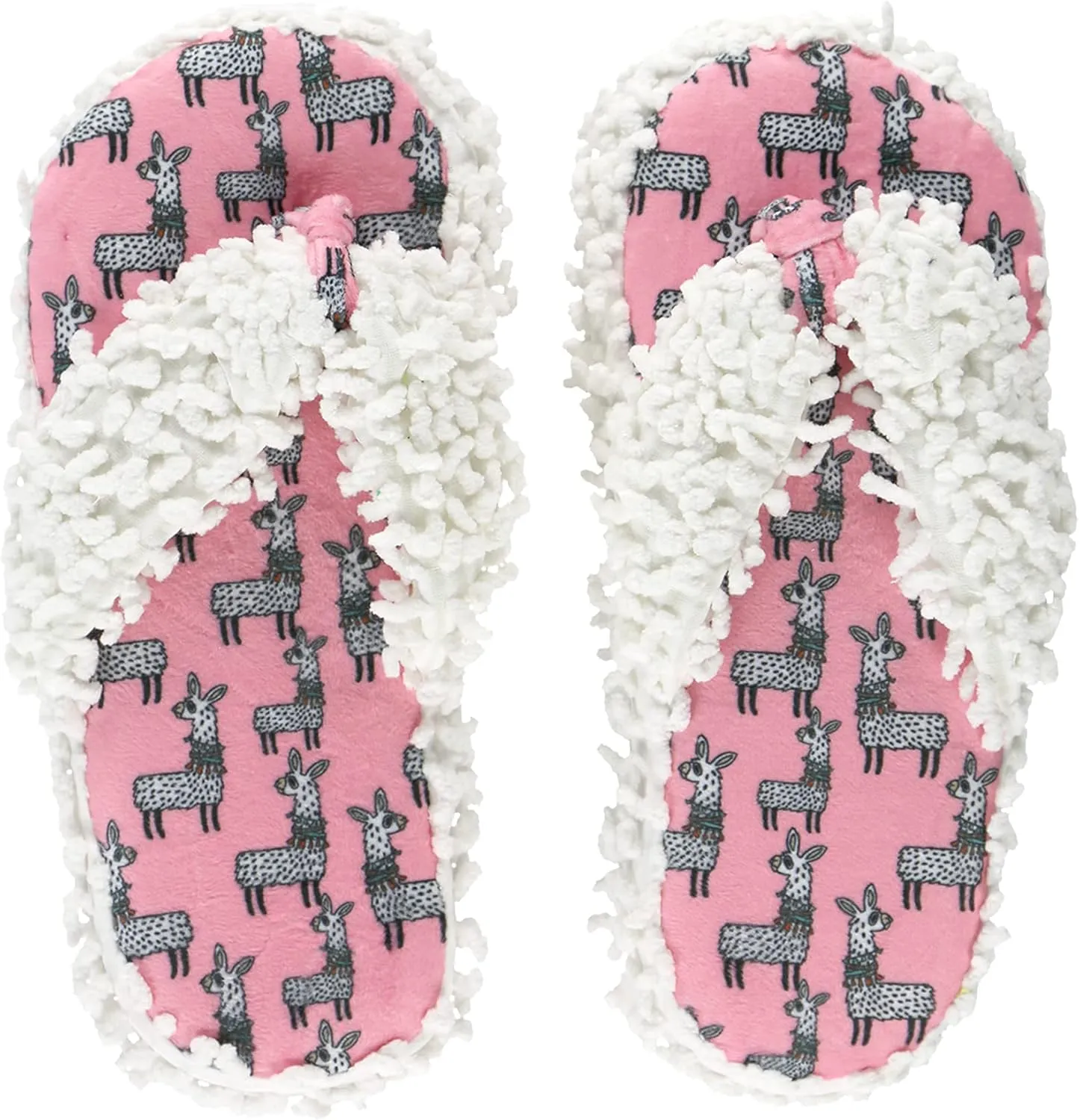 Lazy One Spa Flip-Flop Slippers for Women, Girls' Fuzzy House Slippers