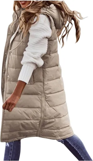 LCMTWX Womens Cardiagn Womens Winter Short Vest Lightweight Sleeveless Warm Jacket Down Vest Padded Vest Check Coat