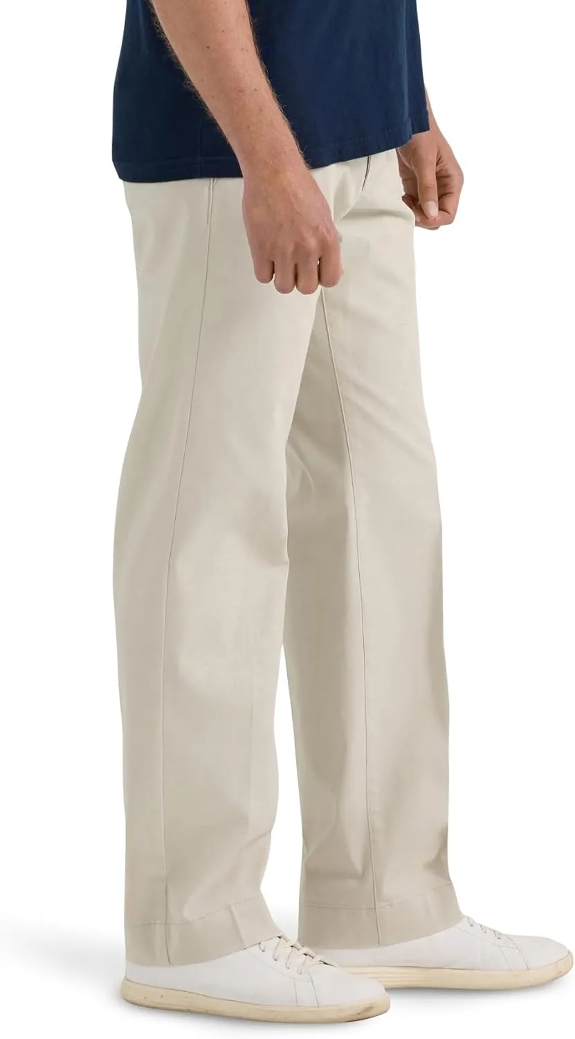 Lee Men's Extreme Motion Flat Front Regular Straight Pant