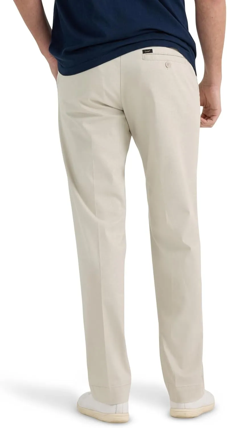 Lee Men's Extreme Motion Flat Front Regular Straight Pant