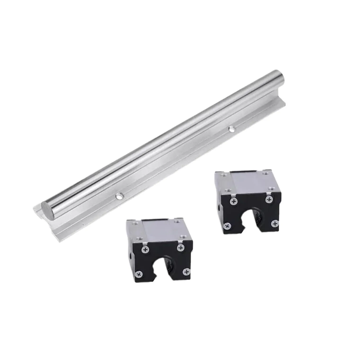 Linear Guides, Linear Sliding Guide Rail and Slide 1pcs SBR30 Linear Guides Length 150-1000mm   2pcs SBR30UU Dust-Proof Slider Bearing Milling Parts(450mm)