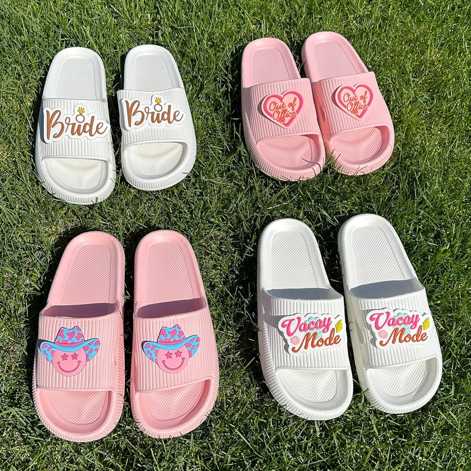 Living Royal Women's Pool Slides, Non-Slip Beach and Pool Shoes, 100% EVA