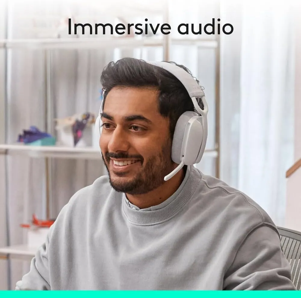 Logitech Zone Vibe 100 Headset Wireless Head-Band, W128277661 (Wireless Head-Band Calls/Music Bluetooth White)