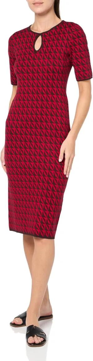 London Times Women's Knit Sweater Fall Boot Dress