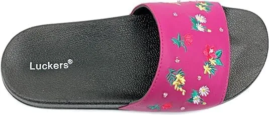 Luckers Women Tropical EVA Floral Slide Sandals