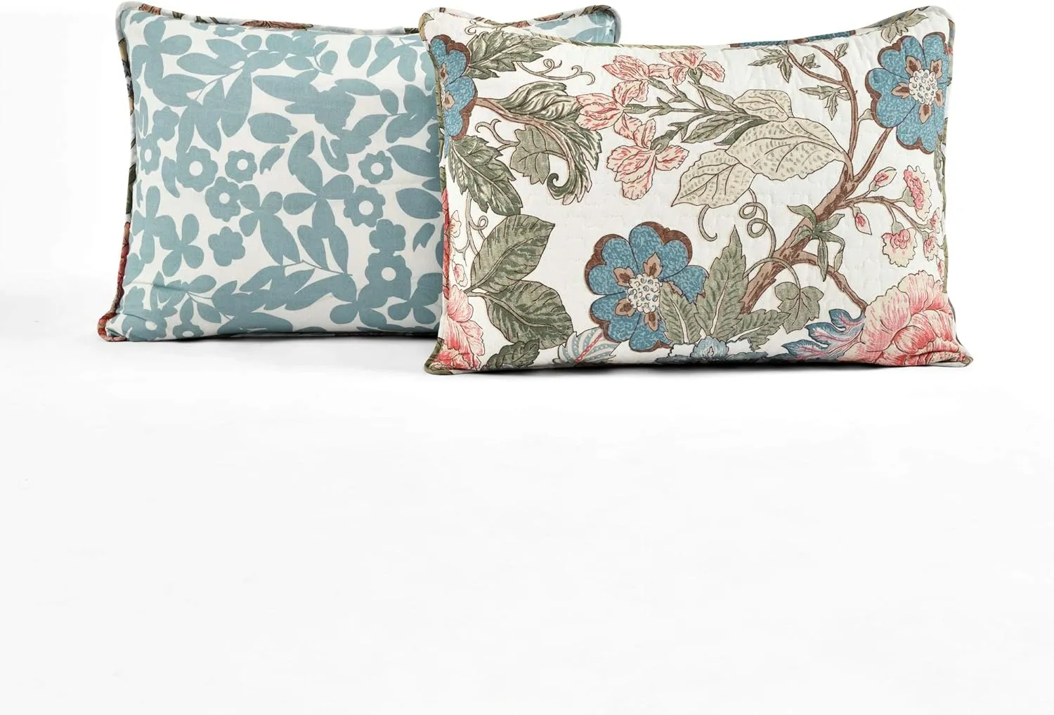 Lush Decor Sydney 3 Piece Quilt Set, King/Cal King, Green & Blue