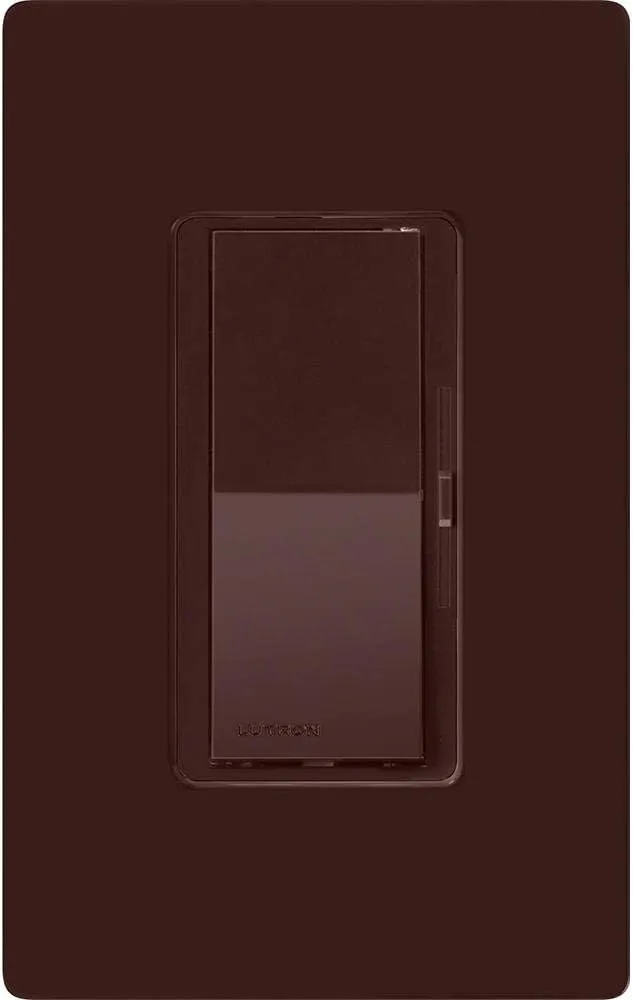 Lutron Diva LED  Dimmer Switch for Dimmable LED, Halogen and Incandescent Bulbs, 150 Watt, Single-Pole or 3-Way, DVCL-153P-BR, Brown