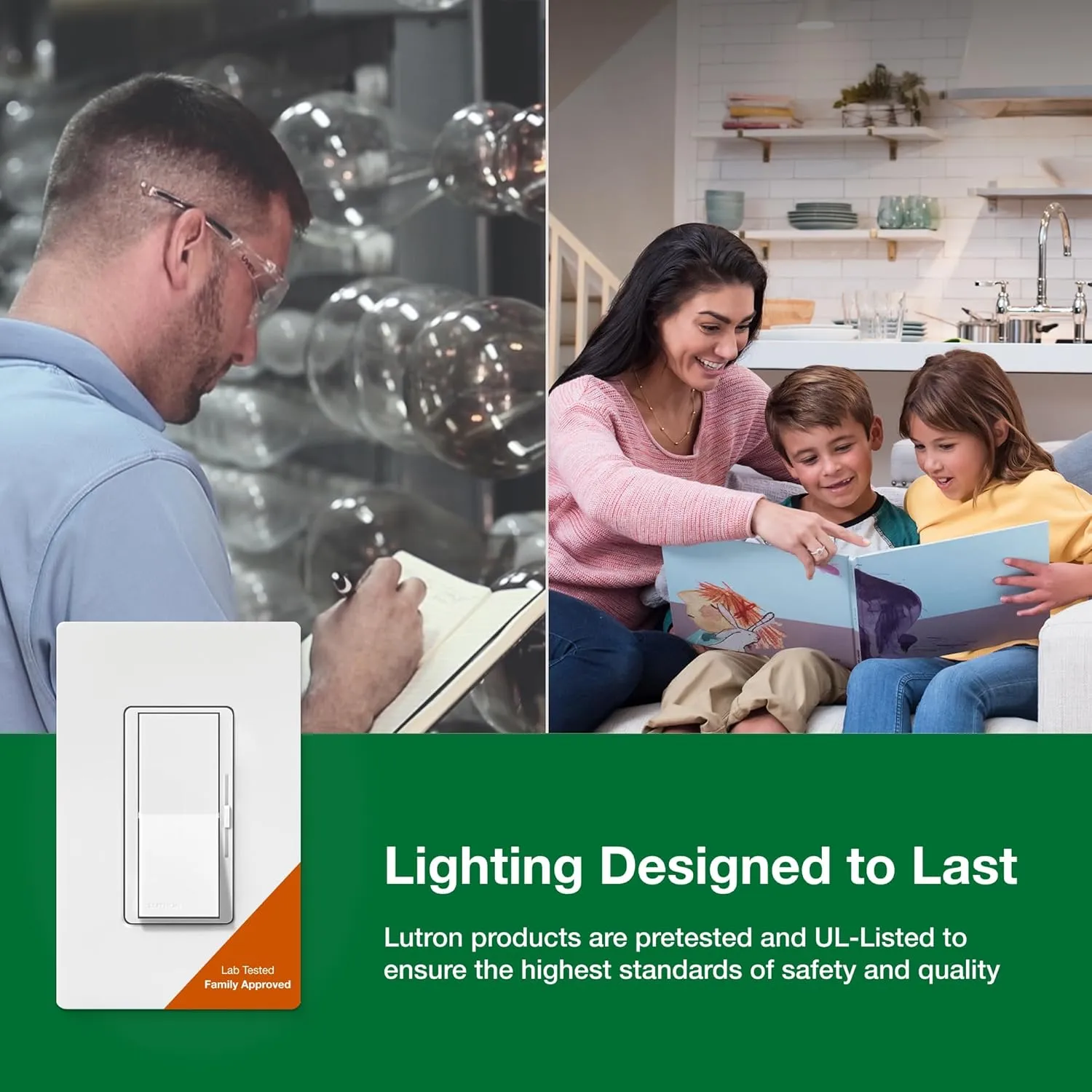 Lutron Diva LED  Dimmer Switch for Dimmable LED, Halogen and Incandescent Bulbs, 150 Watt, Single-Pole or 3-Way, DVCL-153P-WH-3, White, 3 Pack