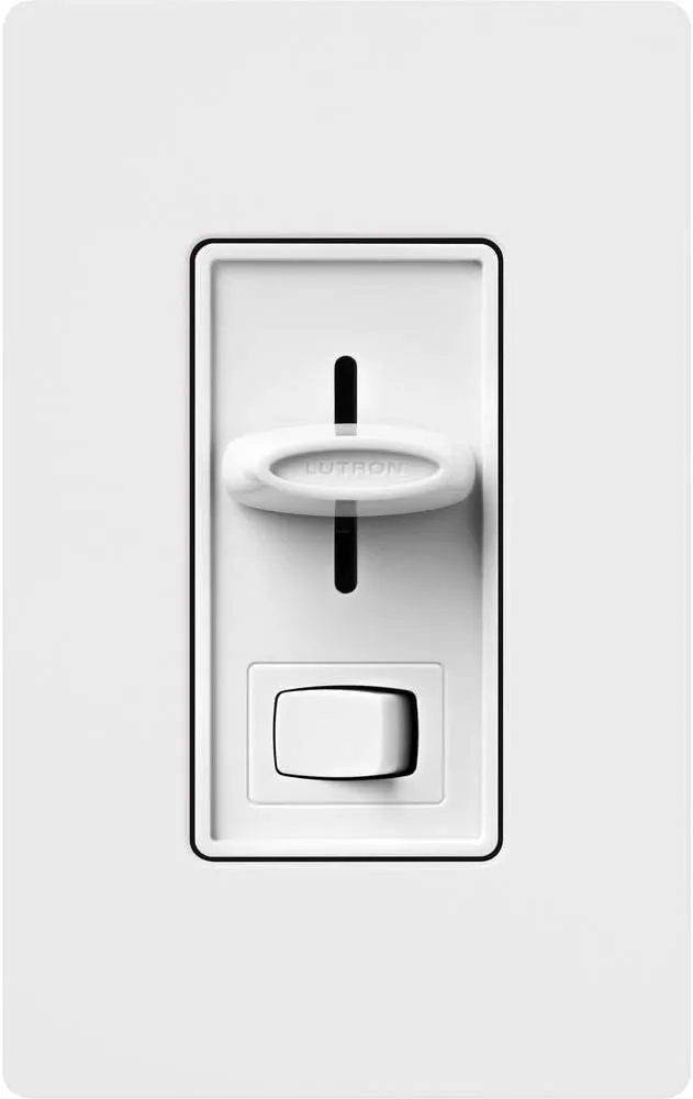 Lutron Skylark LED  Dimmer Switch for Dimmable LED, Halogen and Incandescent Bulbs | 150W/Single-Pole or 3-Way | SCL-153P-WH | White