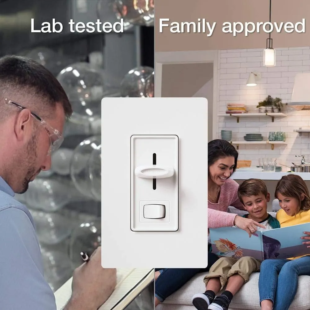 Lutron Skylark LED  Dimmer Switch for Dimmable LED, Halogen and Incandescent Bulbs | 150W/Single-Pole or 3-Way | SCL-153P-WH | White