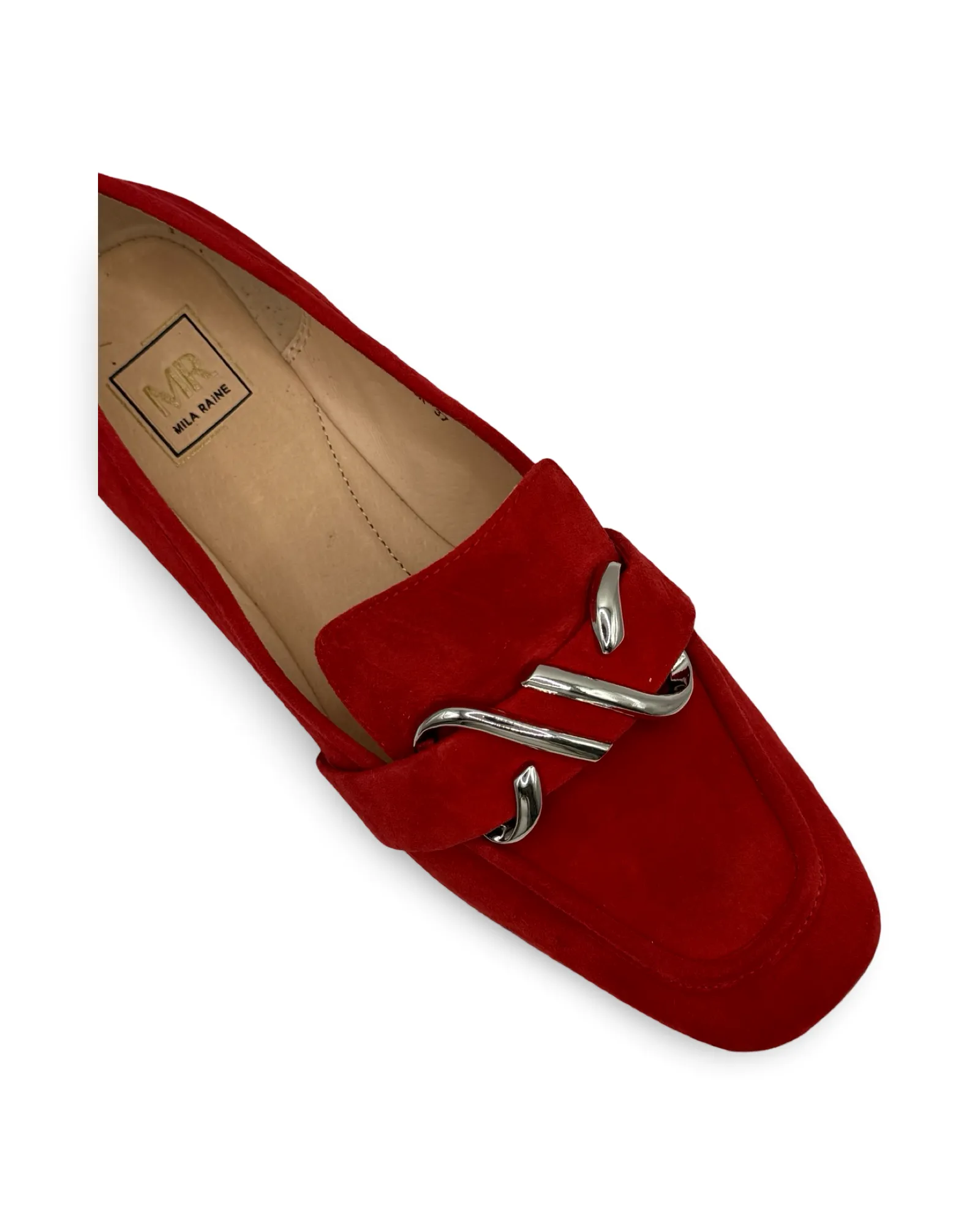 Major Loafer By Mila Raine - Red suede