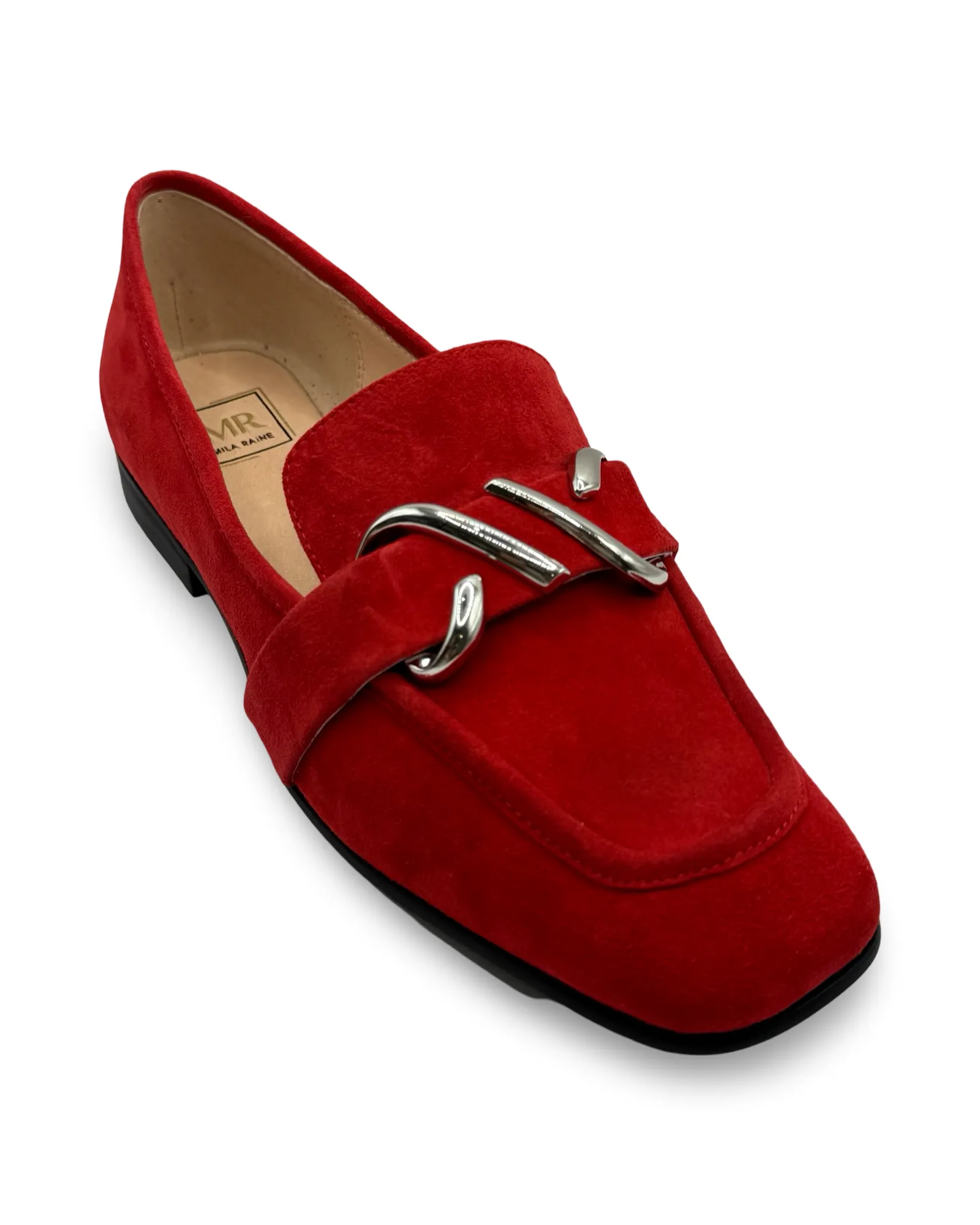 Major Loafer By Mila Raine - Red suede