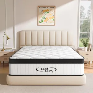 Mattress Queen Size, 12 Inch Queen Hybrid Mattress in a Box, Memory Foam with Firm Individually Wrapped Pocket Springs, Pressure Relief & Motion Isolation, CertiPUR-US Certified, 60" x 80" x 12"