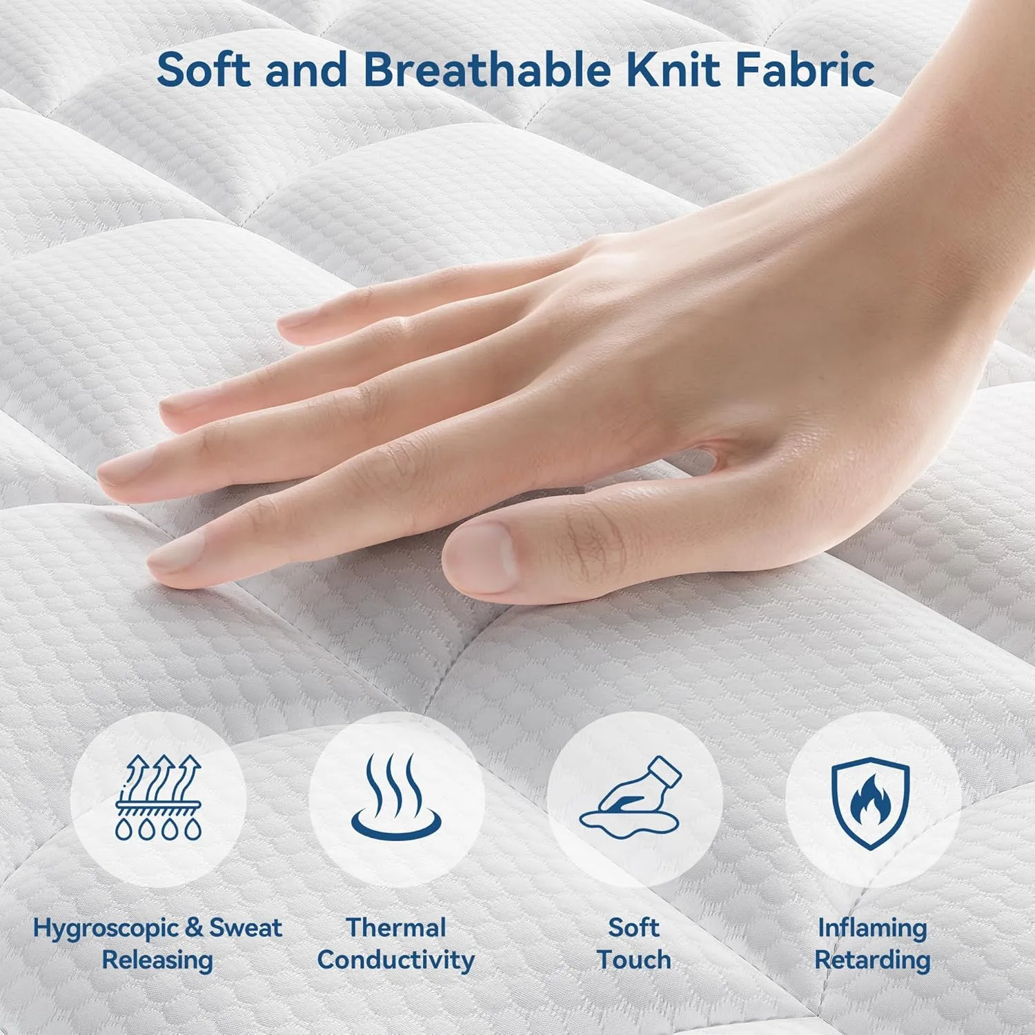 Mattress Queen Size, 12 Inch Queen Hybrid Mattress in a Box, Memory Foam with Firm Individually Wrapped Pocket Springs, Pressure Relief & Motion Isolation, CertiPUR-US Certified, 60" x 80" x 12"