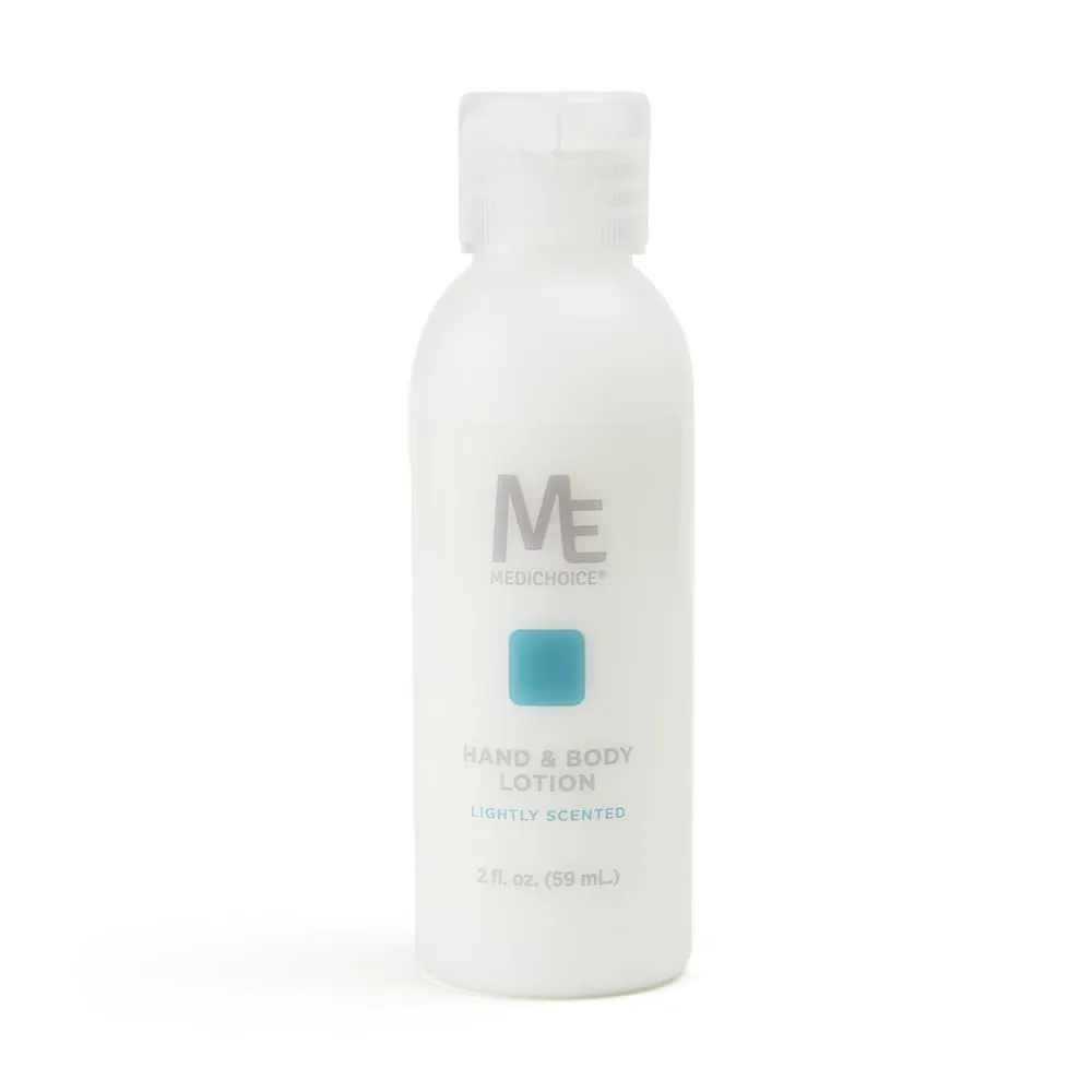 MediChoice Moisturizing Hand and Body Lotion for Sensitive Skin Lightly Scented Flip-Top Bottle 2 oz. Travel Size Bulk Pack Perfect for Dry Skin PC4020 Case 144