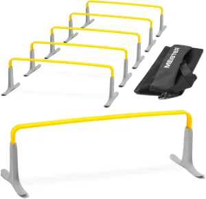 Meister ZoomFlex Agility Hurdles w/Carry Bag - Flex-Safe Modular Speed Training