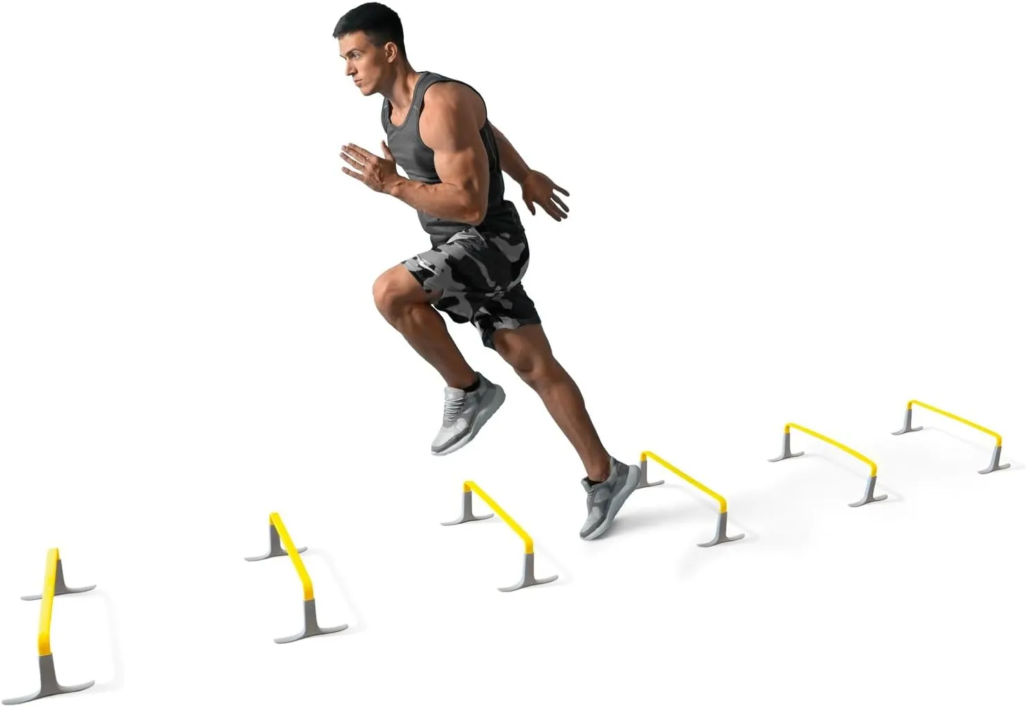 Meister ZoomFlex Agility Hurdles w/Carry Bag - Flex-Safe Modular Speed Training