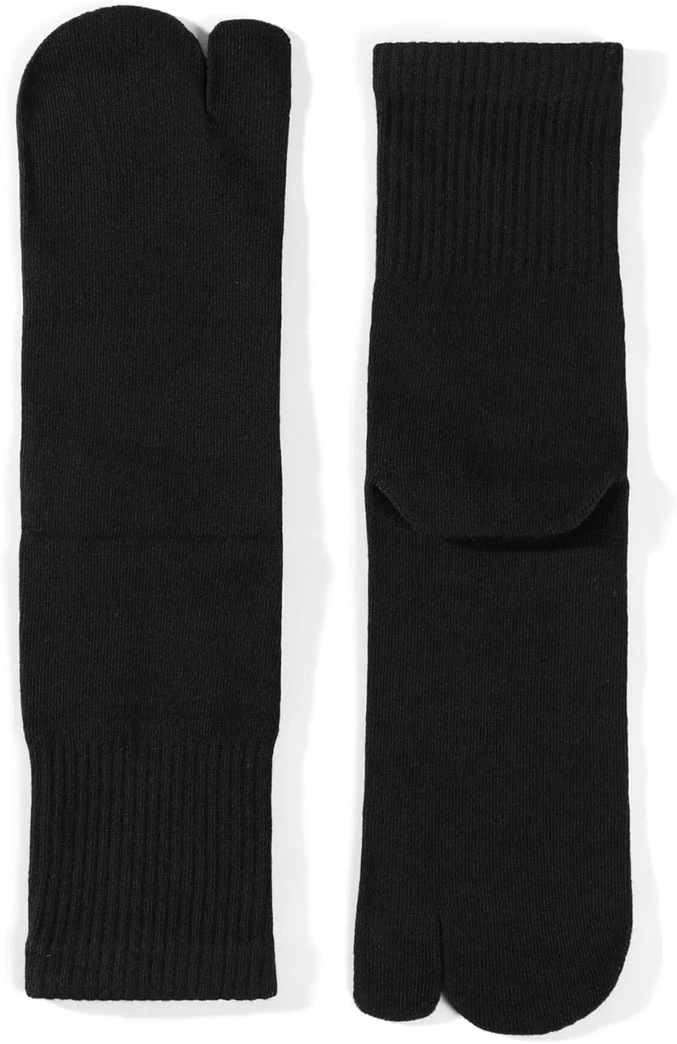 Men's Flip Flop Socks Tabi Split Toe Geta Wicking Cotton Pack of 4