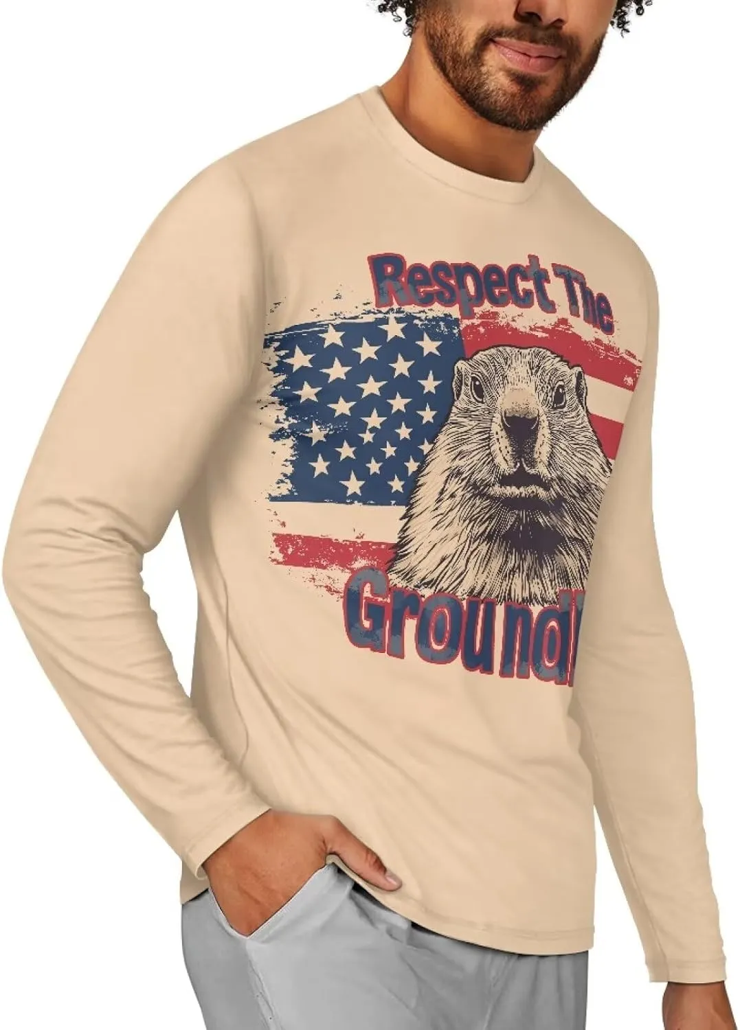 Men's Long Sleeve Tees T-Shirt Athletic Shirt for Men Casual Pullover Tops Quick Dry Casual Wear for Hiking Running