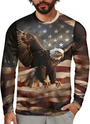 Men's Long Sleeve Tees T-Shirt Athletic Shirt for Men Casual Pullover Tops Quick Dry Casual Wear for Hiking Running
