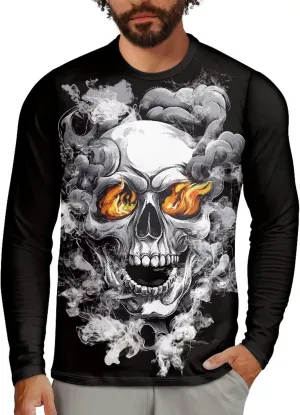 Men's Long Sleeve Tees T-Shirt Athletic Shirt for Men Casual Pullover Tops Quick Dry Casual Wear for Hiking Running