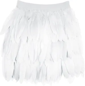 Mini Dancing Skirts Summer Double Layer Cotton Cake Half Skirt Solid Ruffle Elastic Short Dancing Girls Tutu Skirts Women's