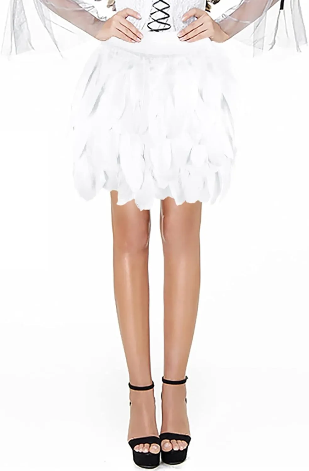 Mini Dancing Skirts Summer Double Layer Cotton Cake Half Skirt Solid Ruffle Elastic Short Dancing Girls Tutu Skirts Women's