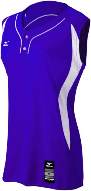 Mizuno Women's Elite 2-Button Game Jersey - Sleeveless