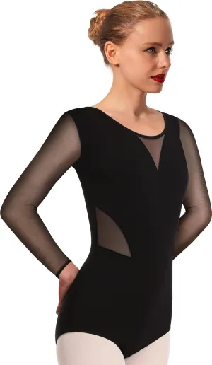 MOLLDAN Women Dance Camisole Leotards,Adjustable Straps,Front Breast Lining,Mesh Hollow Back