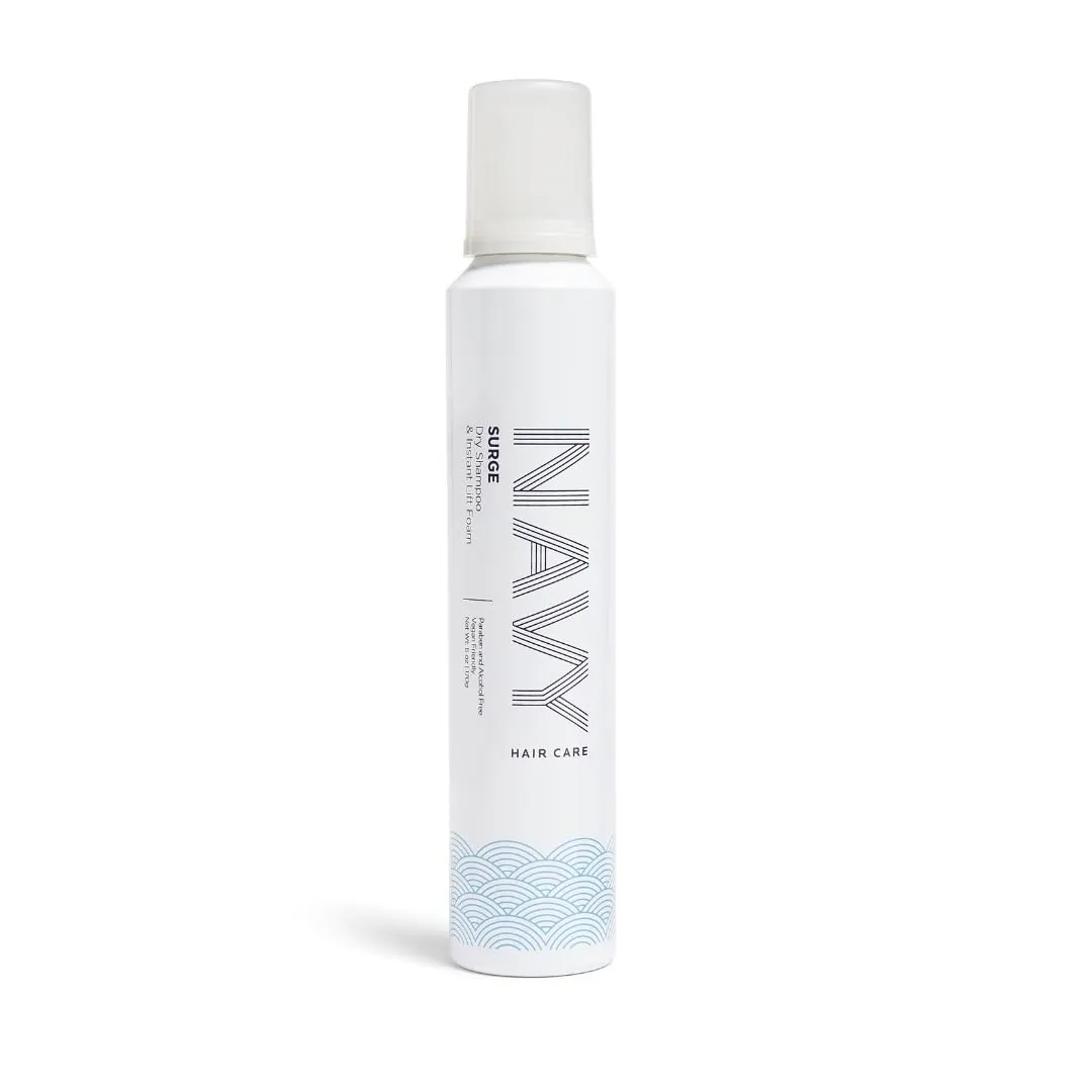 NAVY HAIR CARE Surge Dry Shampoo and Instant Lifting Foam | Non-Aerosol | 6 oz