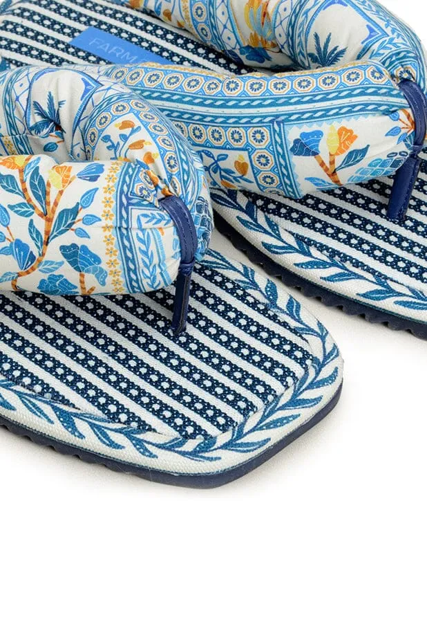 NAVY PUFFY FLIP FLOP