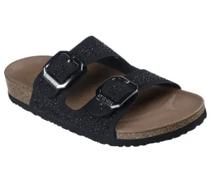 NEW Women's SKECHERS ARCH FIT GRANOLA - CASUALLY STUNNING Black KNIT Sandals AUTHENTIC IN BOX