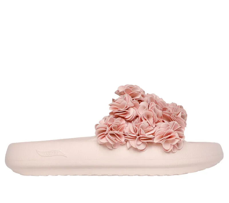 NEW Women's SKECHERS FOAMIES: ARCH FIT HORIZON - BLOSSOM Nude Natural EVA Sandals AUTHENTIC IN BOX