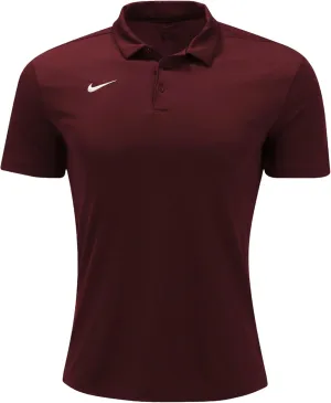 Nike Mens Dri-FIT Short Sleeve Polo Shirt (Dark Maroon, Large)