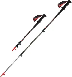 Nordic Walking Trekking Poles - Foldable and Telescopic Trekking Poles, Ultralight, Retractable, Travel Camping Mountaineering with Shock-Proof Tip