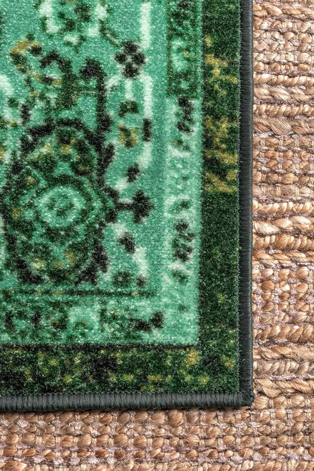 nuLOOM Vintage Persian Area Rug, 4' x 6', Reiko Green