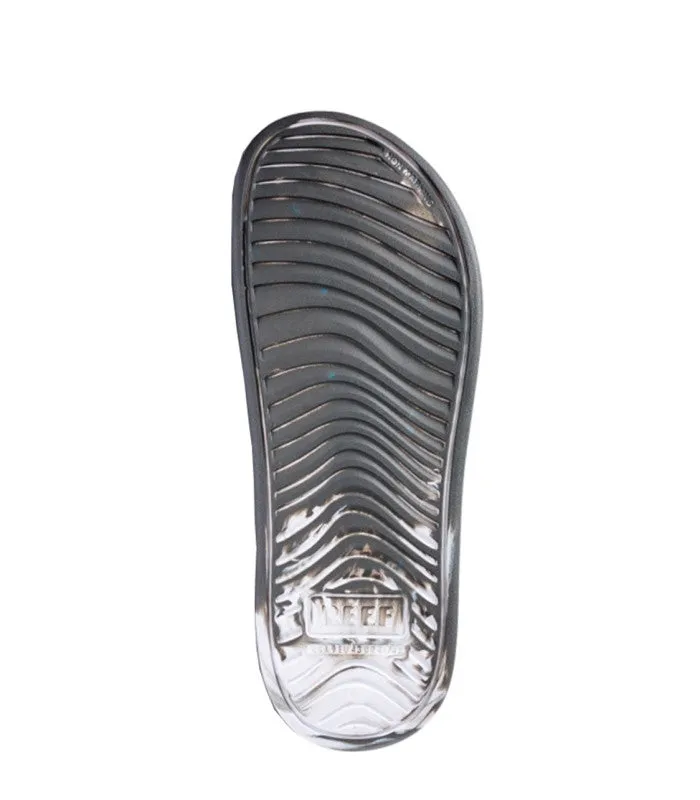 Oasis Slide Mens White/Grey Marble