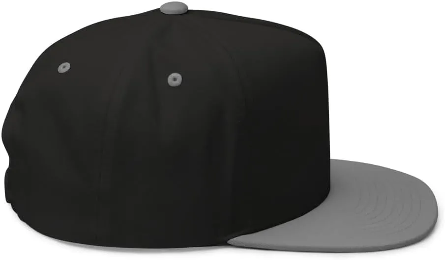 Ocean Wave Embroidered Snapback Hat Outdoor for Men & Women Adjustable Flat Bill Cap Mesh Beach Surfing Hat