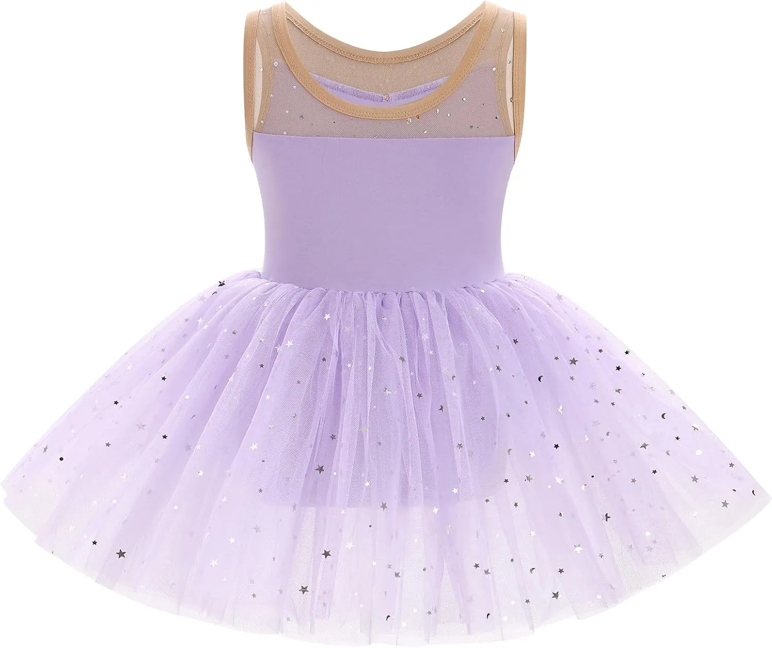 ODASDO Ballerina Costume for Girls Toddler Kids Ballet Dance Leotard Princess Glitter Tutu Dress Dancewear