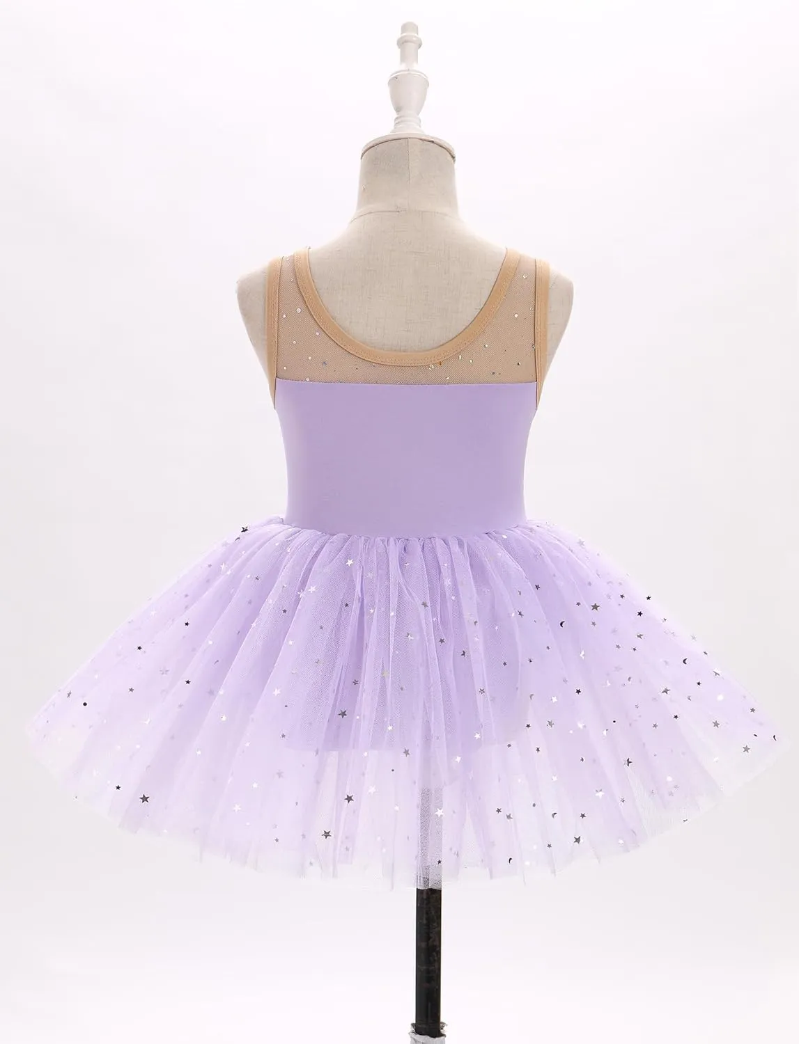 ODASDO Ballerina Costume for Girls Toddler Kids Ballet Dance Leotard Princess Glitter Tutu Dress Dancewear
