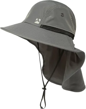 Oversized XL XXL Mens Sun Hat Big Head Neck Flap Shade Waterproof UPF50  Wide Brim Hat Fishing Safari Hiking