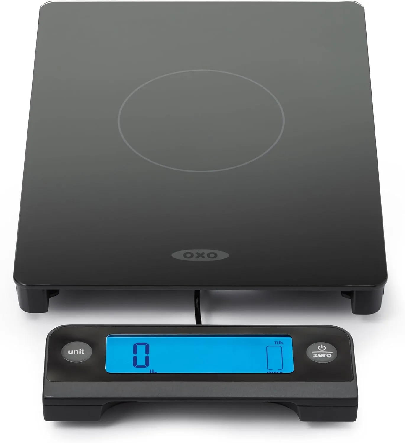 OXO Good Grips Digital Glass Food Scale with Pull Out Display, Black