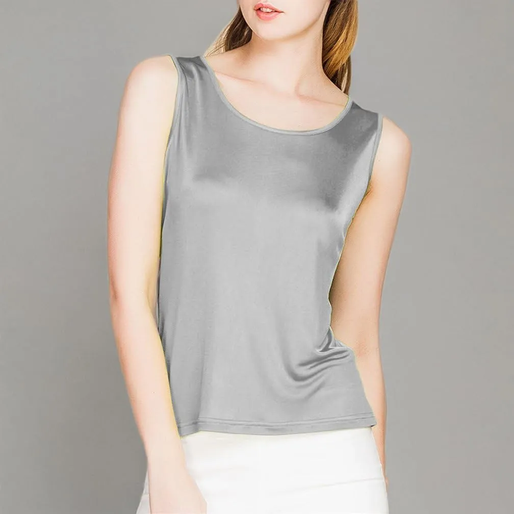 Paradise Silk 100% Silk Knit Women's Sleeveless Tank Top