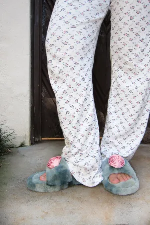 perry faux fur slipper