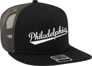 Philadelphia Script Baseball Font Snapback Trucker Hat