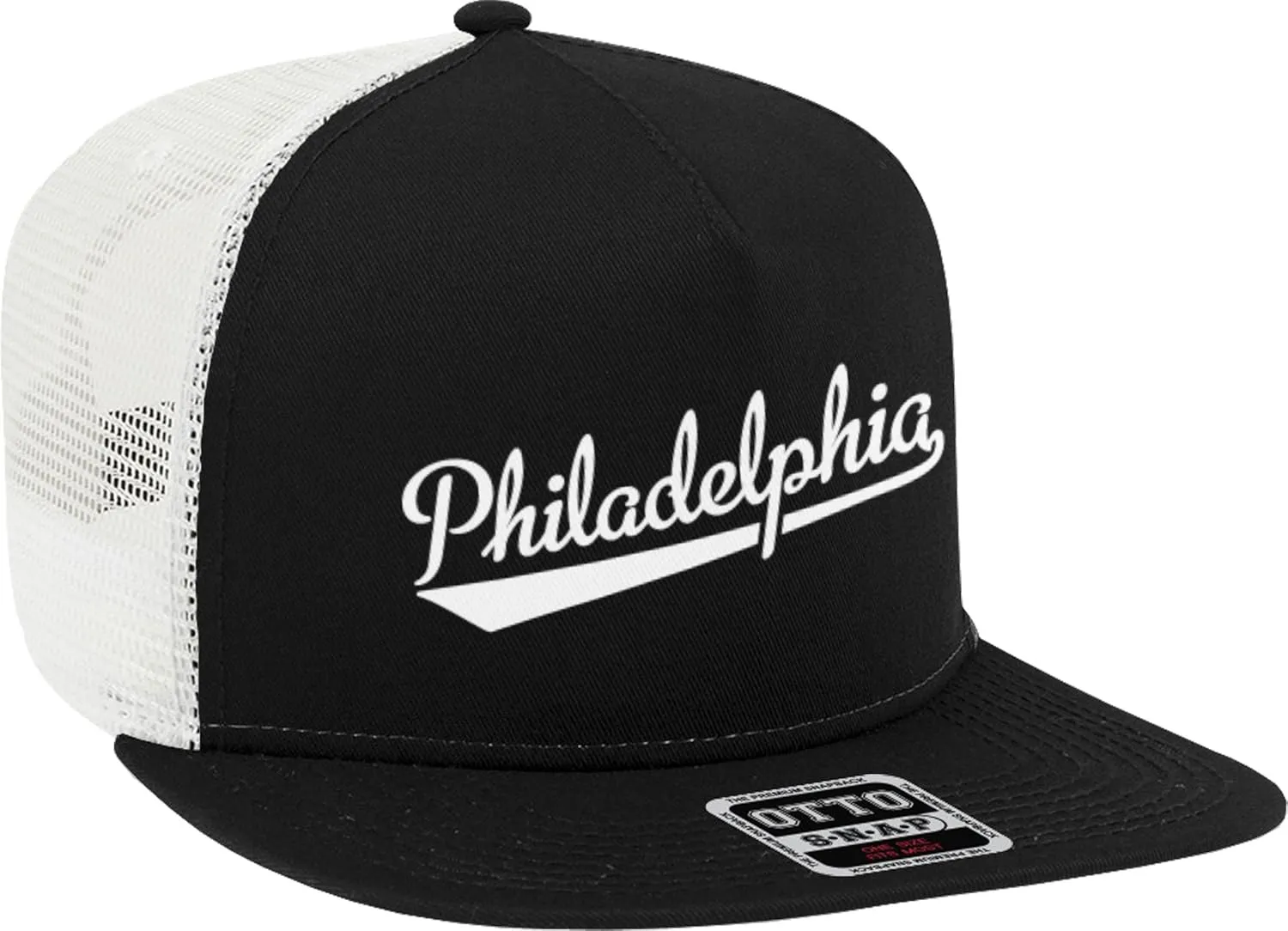 Philadelphia Script Baseball Font Snapback Trucker Hat